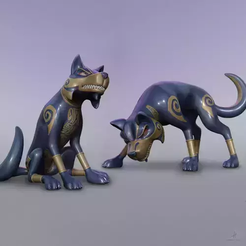 Wolfgang Shoebox Zoo - Pose 1 and 2  3D print model