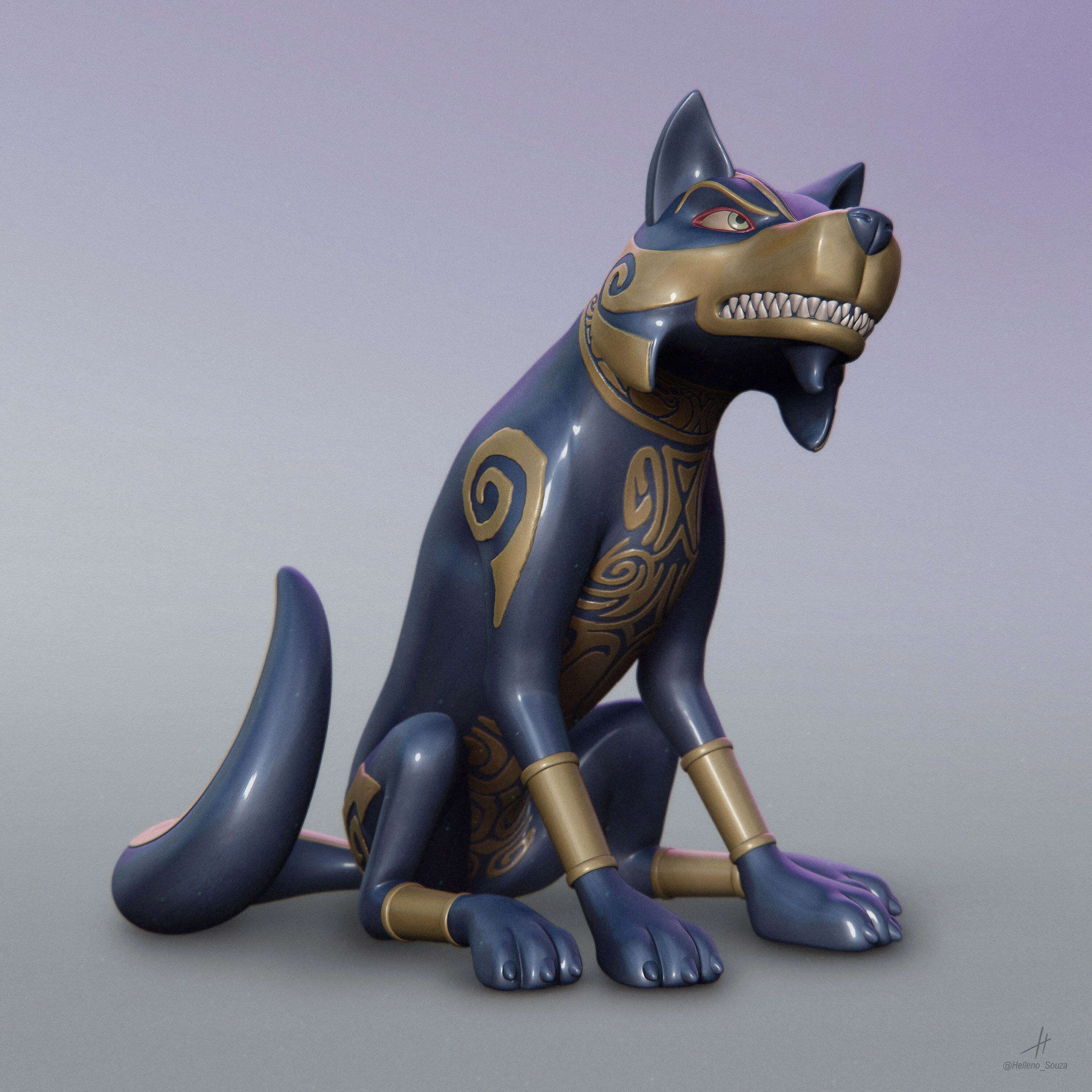 Wolfgang Shoebox Zoo - Pose 1 and 2  3D print model_4