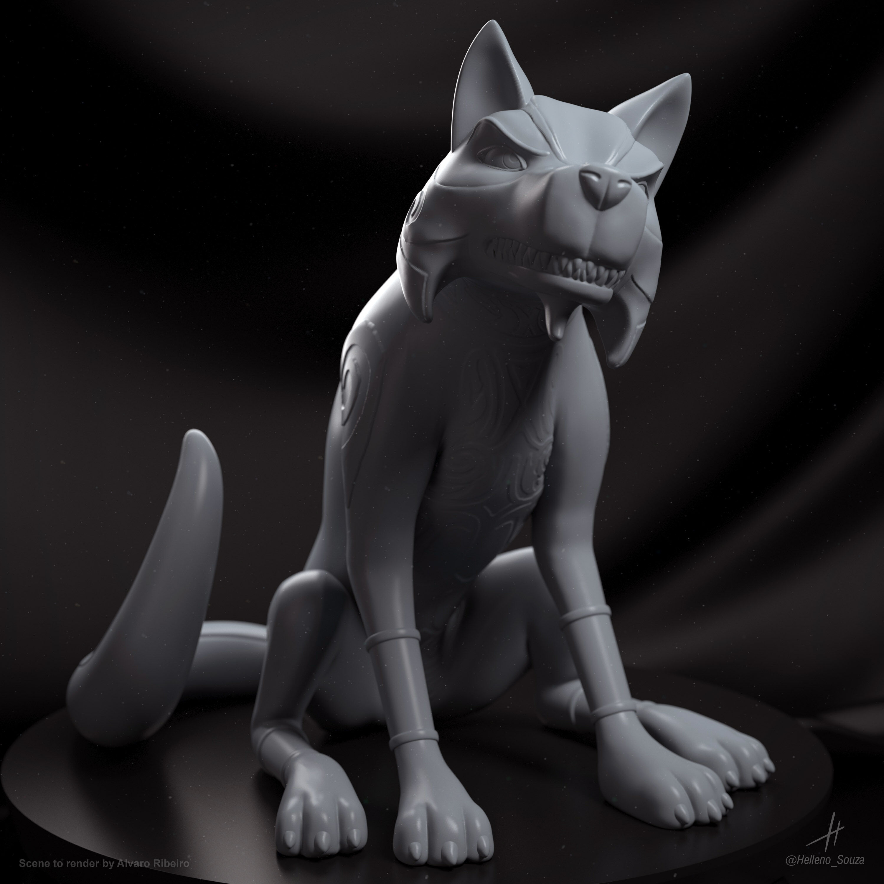 Wolfgang Shoebox Zoo - Pose 1 and 2  3D print model_5