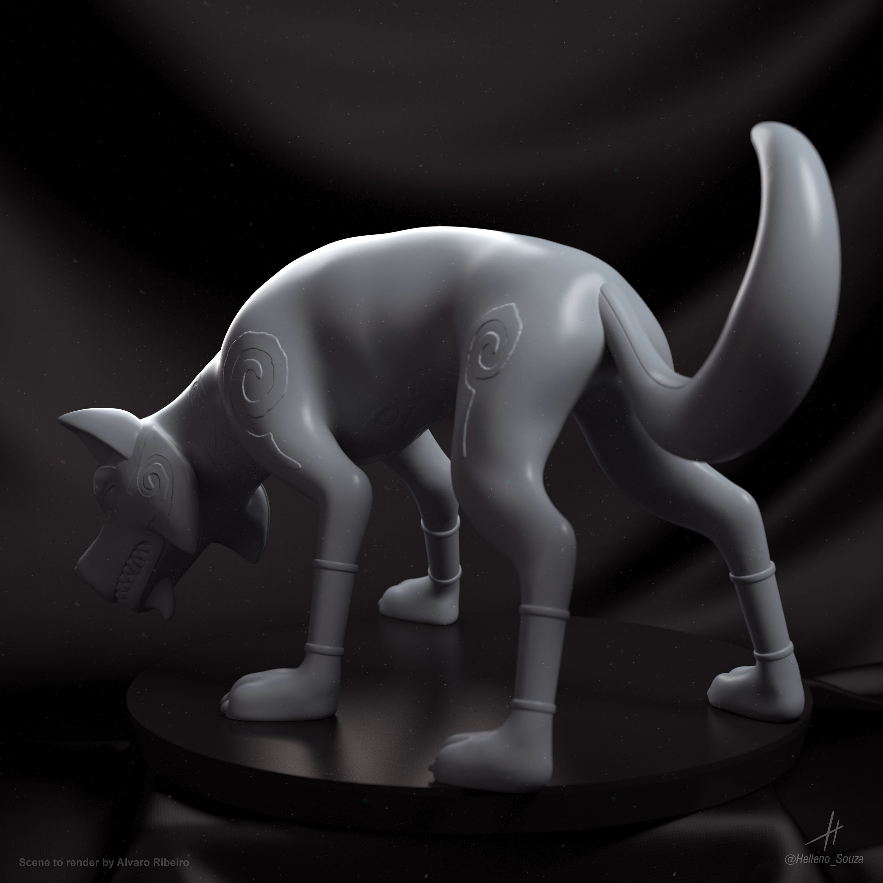 Wolfgang Shoebox Zoo - Pose 1 and 2  3D print model_8