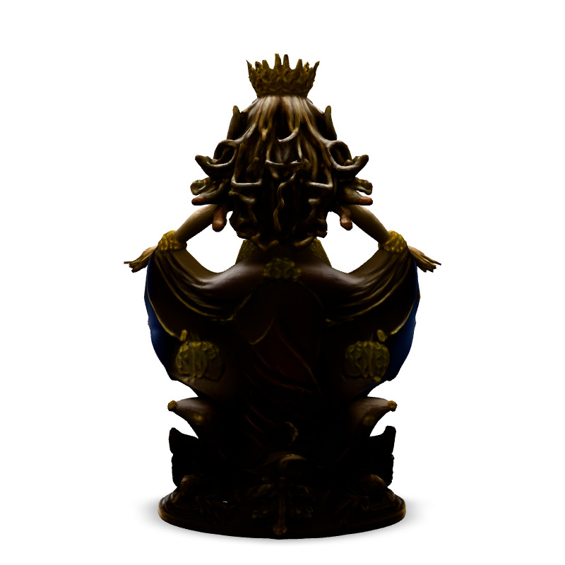 Golden Goddess Statue 3D Model Low-poly 3D model_6