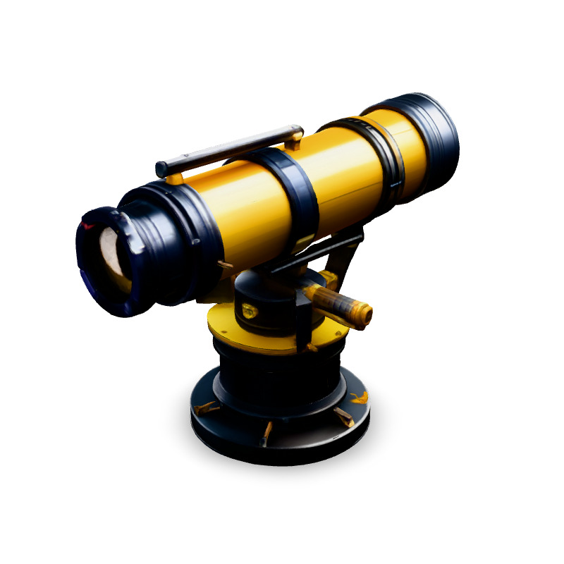 SciFi Telescope HighDetail 3D Model Low-poly 3D model_2