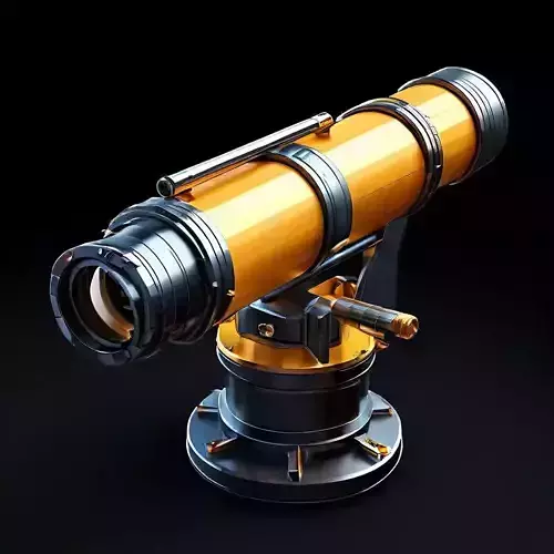 SciFi Telescope HighDetail 3D Model Low-poly 3D model
