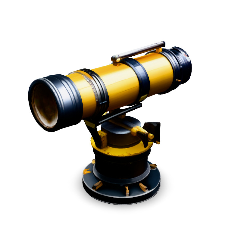 SciFi Telescope HighDetail 3D Model Low-poly 3D model_4
