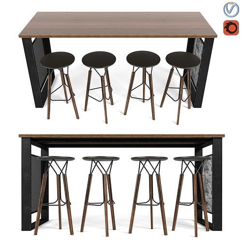 029 TokStok Ovni Stool 3D model