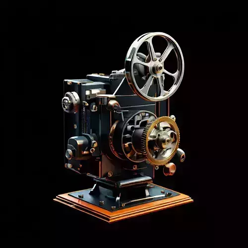 Vintage Film Projector 3D Model Low-poly 3D model