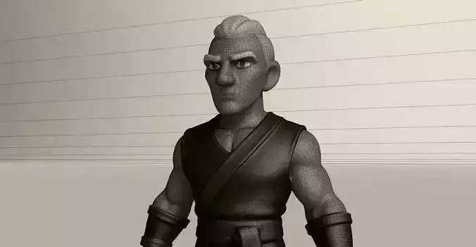 Stylized Game Ready Human Character Rigged named Nestor