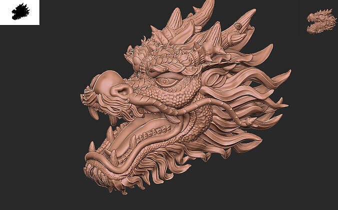DRAGON  Low-poly 3D model
