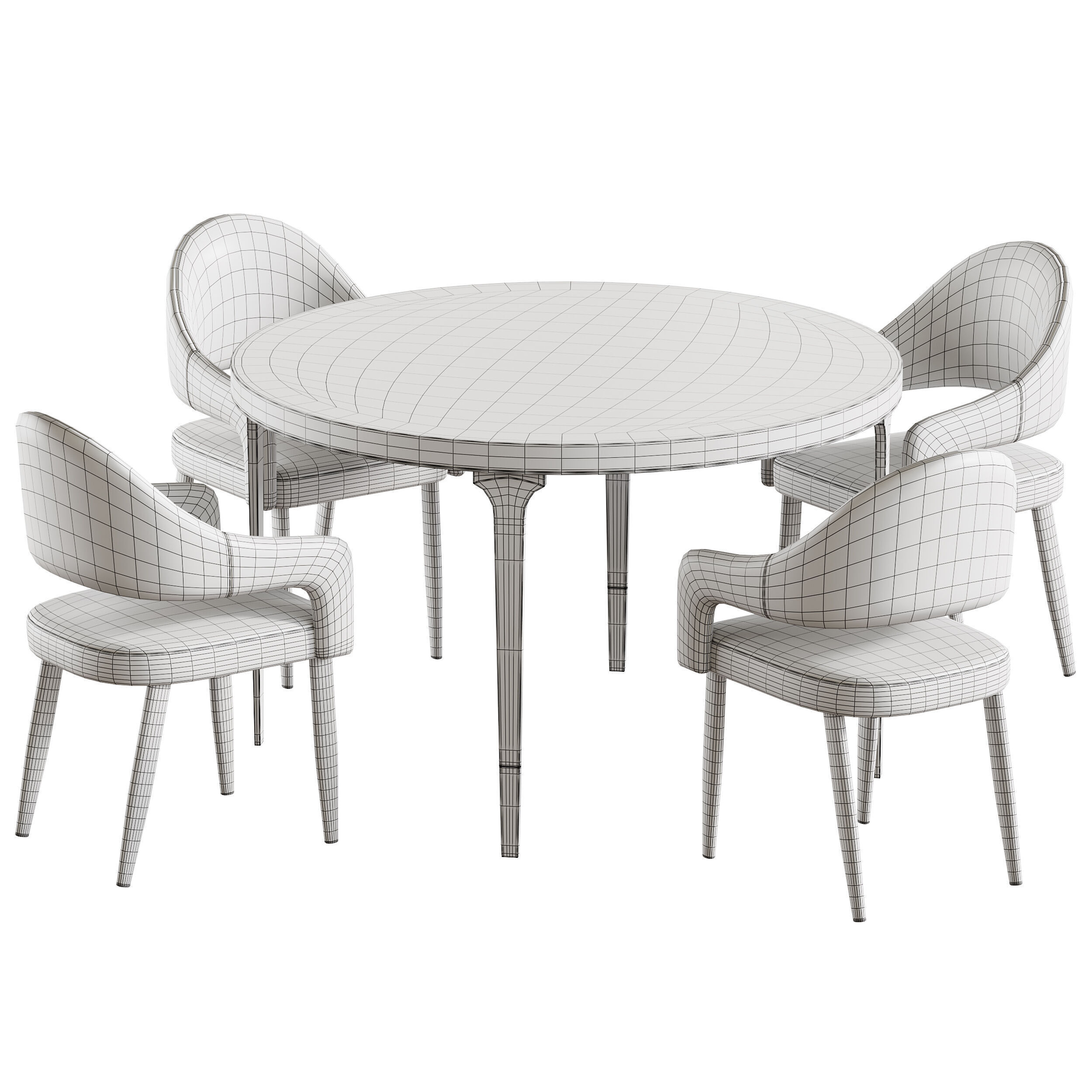 Dining table TORONTO 3D model_13