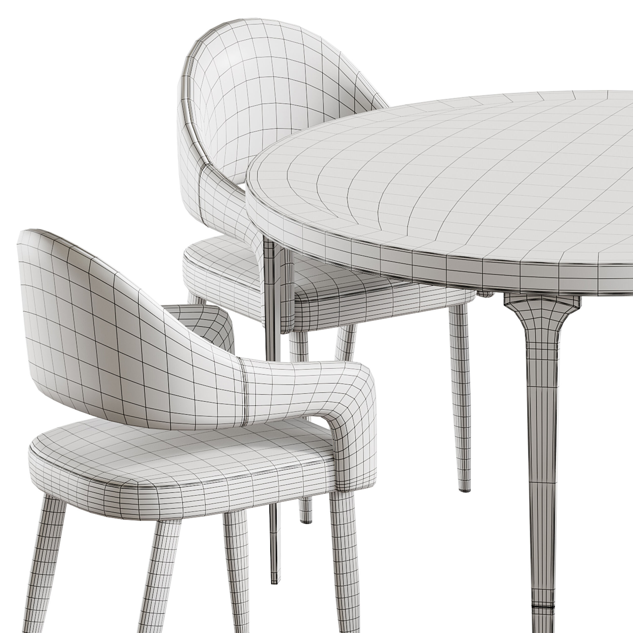 Dining table TORONTO 3D model_14