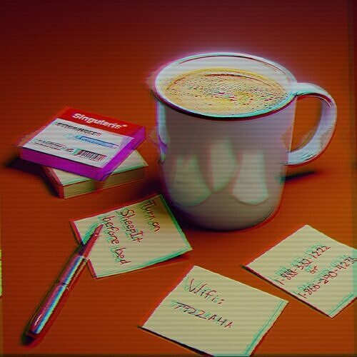 MUG and NOTES 3D print model
