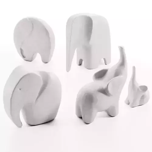Elephant sculptures