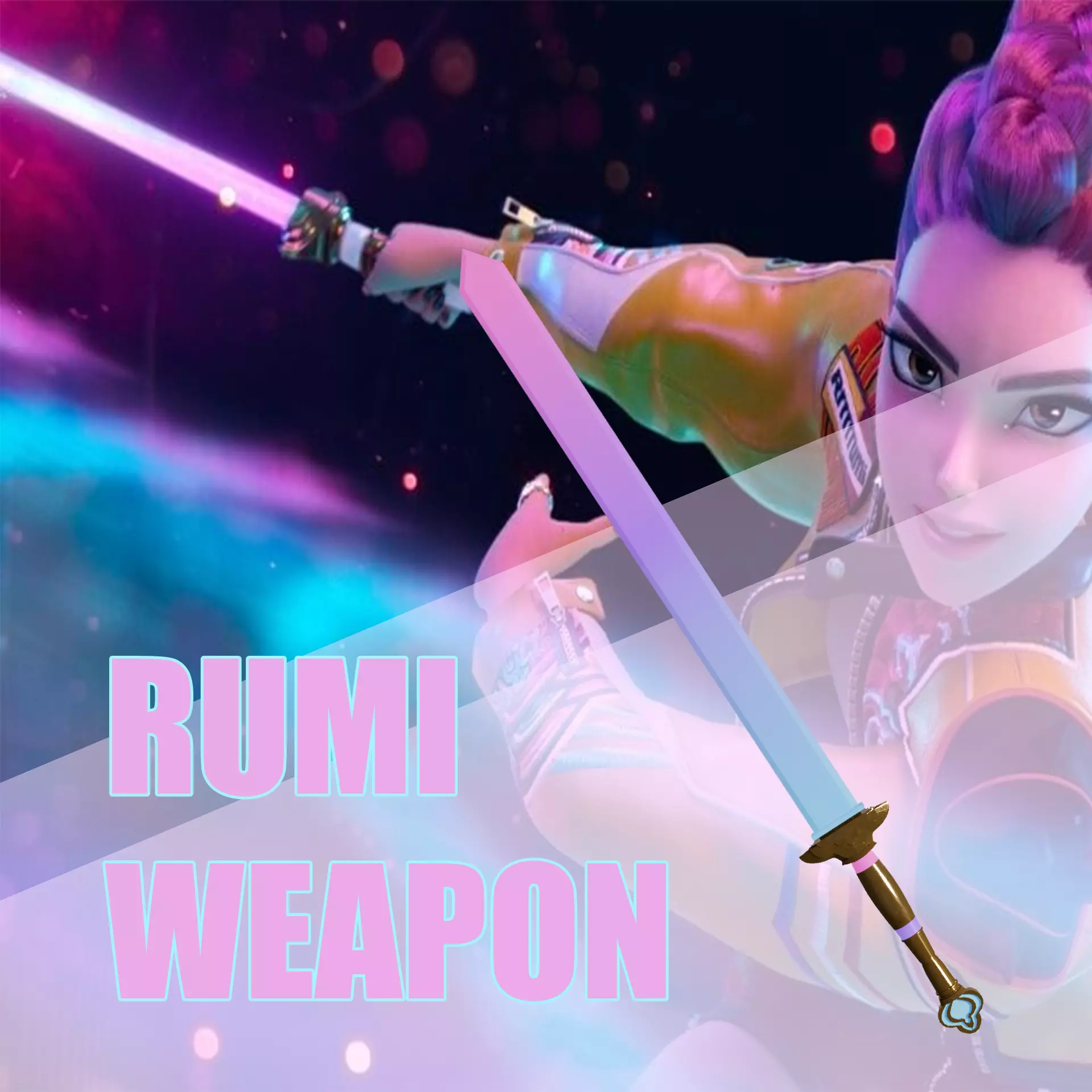 Kpop Demon Hunters - RUMI SWORD 3D print model_0