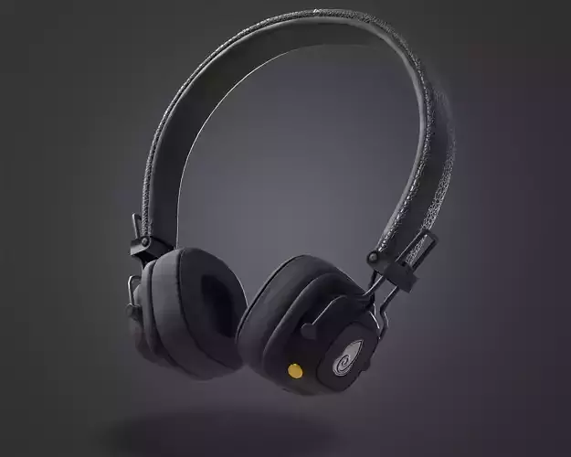 Headphone Model Game-Ready Asset Low-poly 3D model