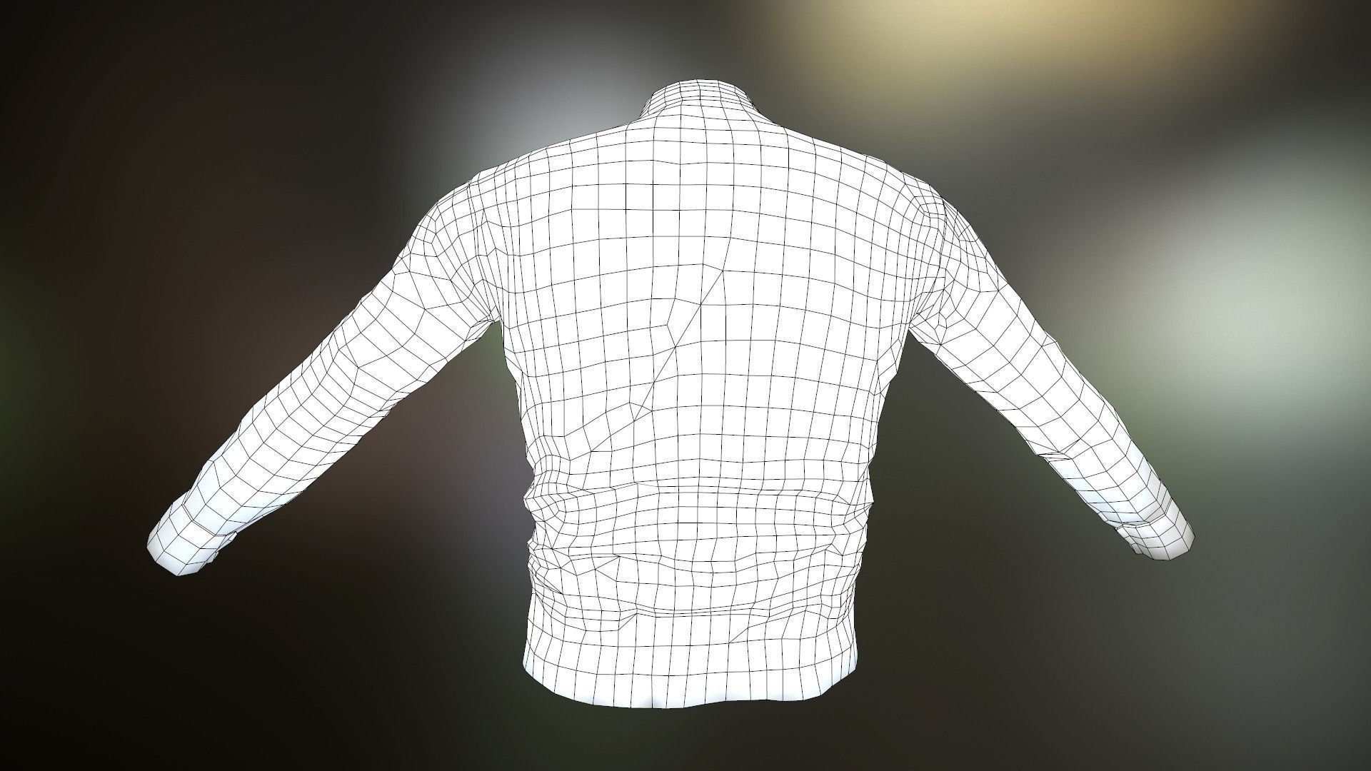 5 Flannel Button Up Shirt 3D Model Collection_12