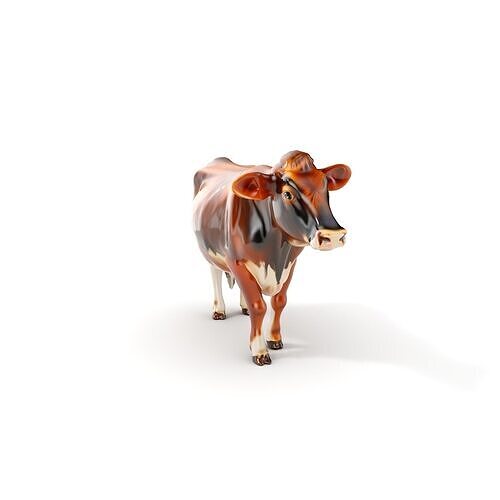 Realistic Cow Model Pack for Animation and Simulation Low-poly 3D model