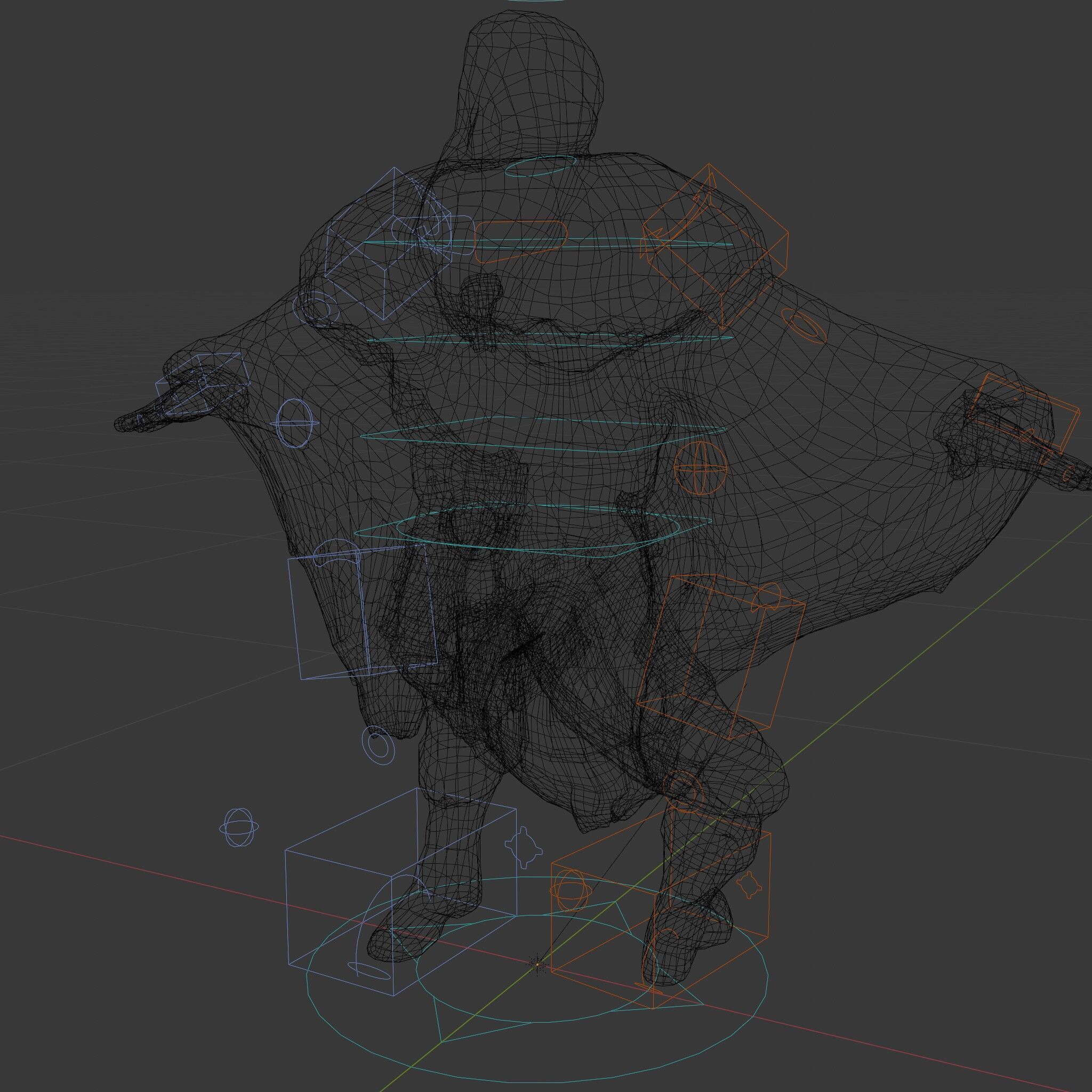 Fierce Viking Warrior Rigged and Animated D Character Model Low-poly 3D model_9