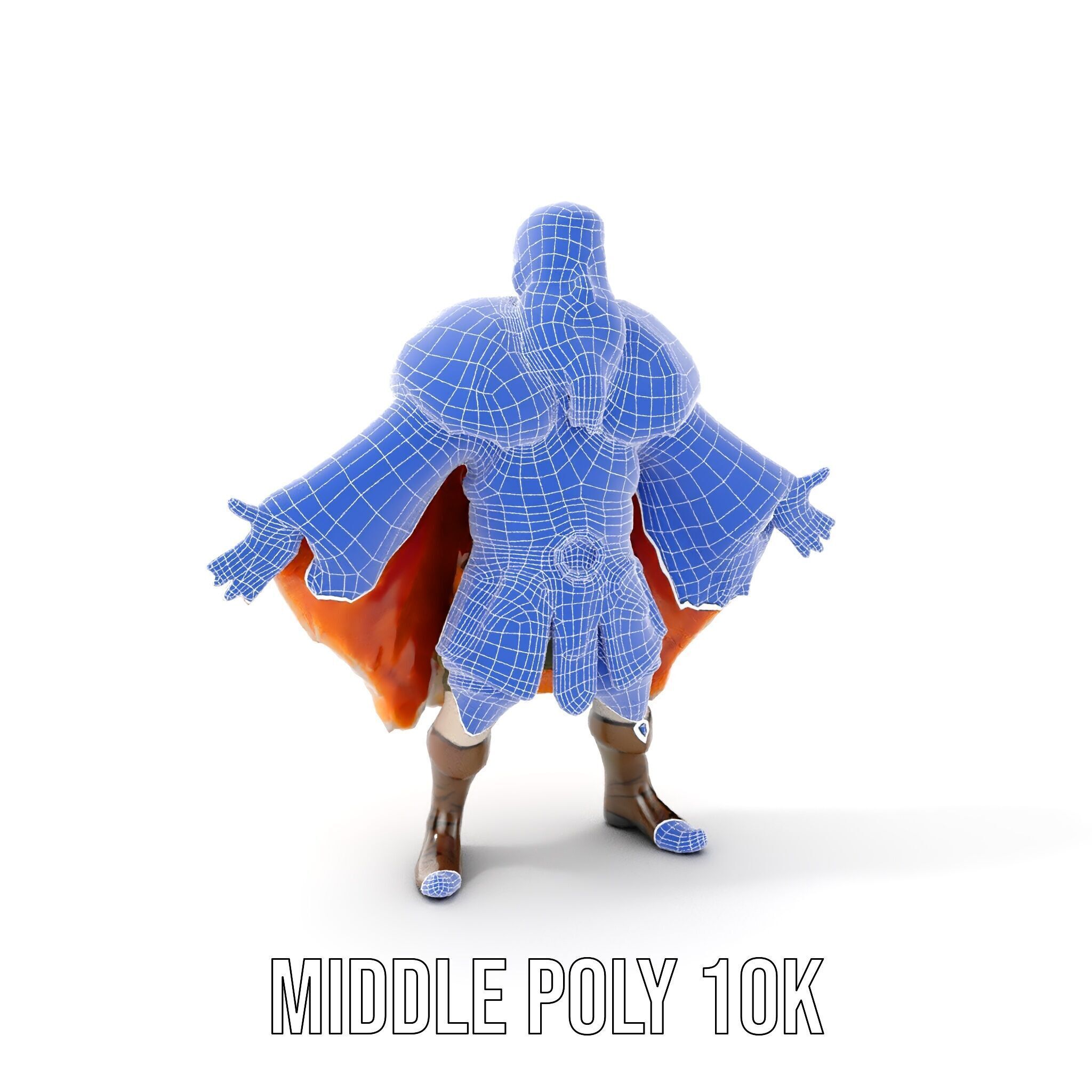 Fierce Viking Warrior Rigged and Animated D Character Model Low-poly 3D model_22