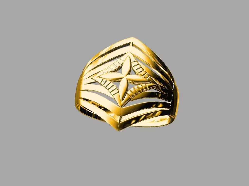 A unique Ring  3D print model_0