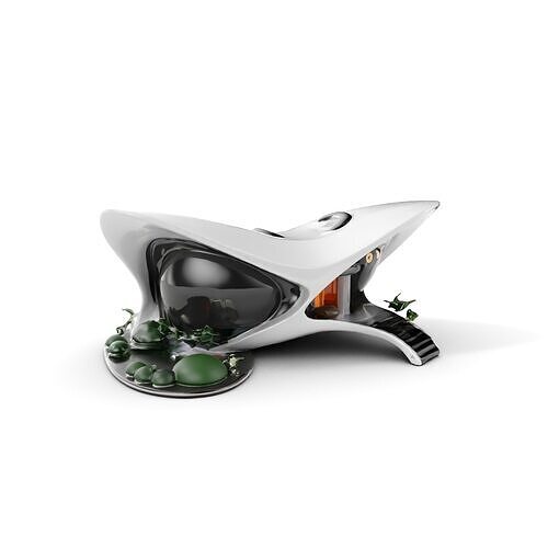 Futuristic Organic Architecture Model Pack Low-poly 3D model