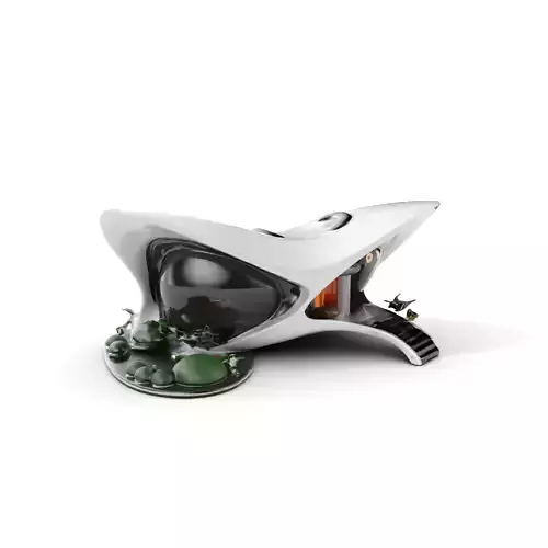 Futuristic Organic Architecture Model Pack Low-poly 3D model