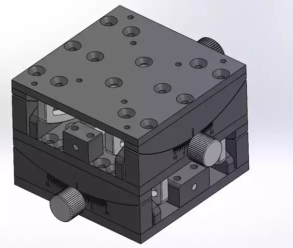 Goniometer Stages Cross Roller 2Axis 3D model