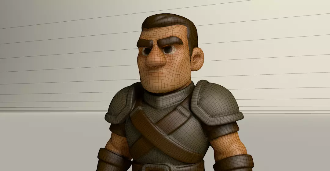 Stylized Game Ready Human Character Rigged named Paris Low-poly 3D model_0