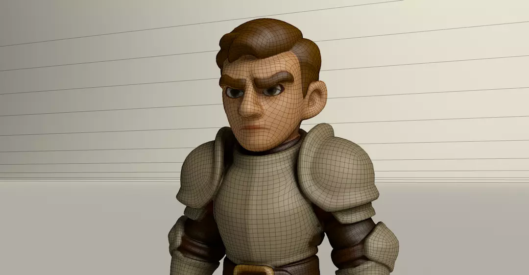 Stylized Game Ready Human Character Rigged named Piyu Low-poly 3D model_0