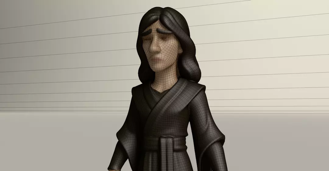 Stylized Game Ready Human Character Rigged named  SengidDablind Low-poly 3D model_0