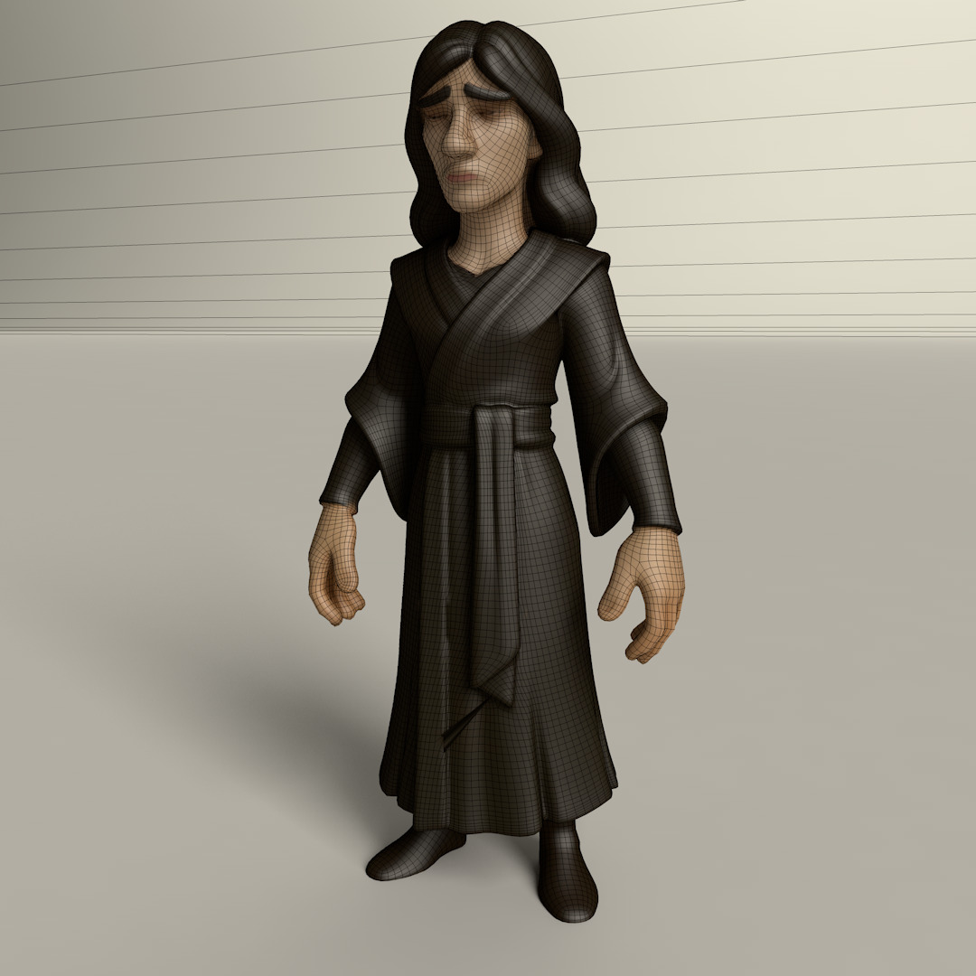 Stylized Game Ready Human Character Rigged named  SengidDablind Low-poly 3D model_2