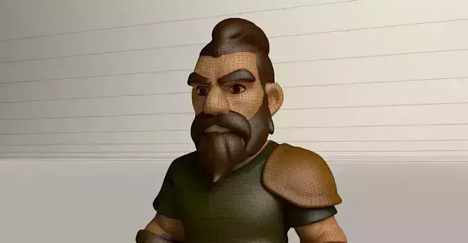 Stylized Game Ready Human Character Rigged named Rei