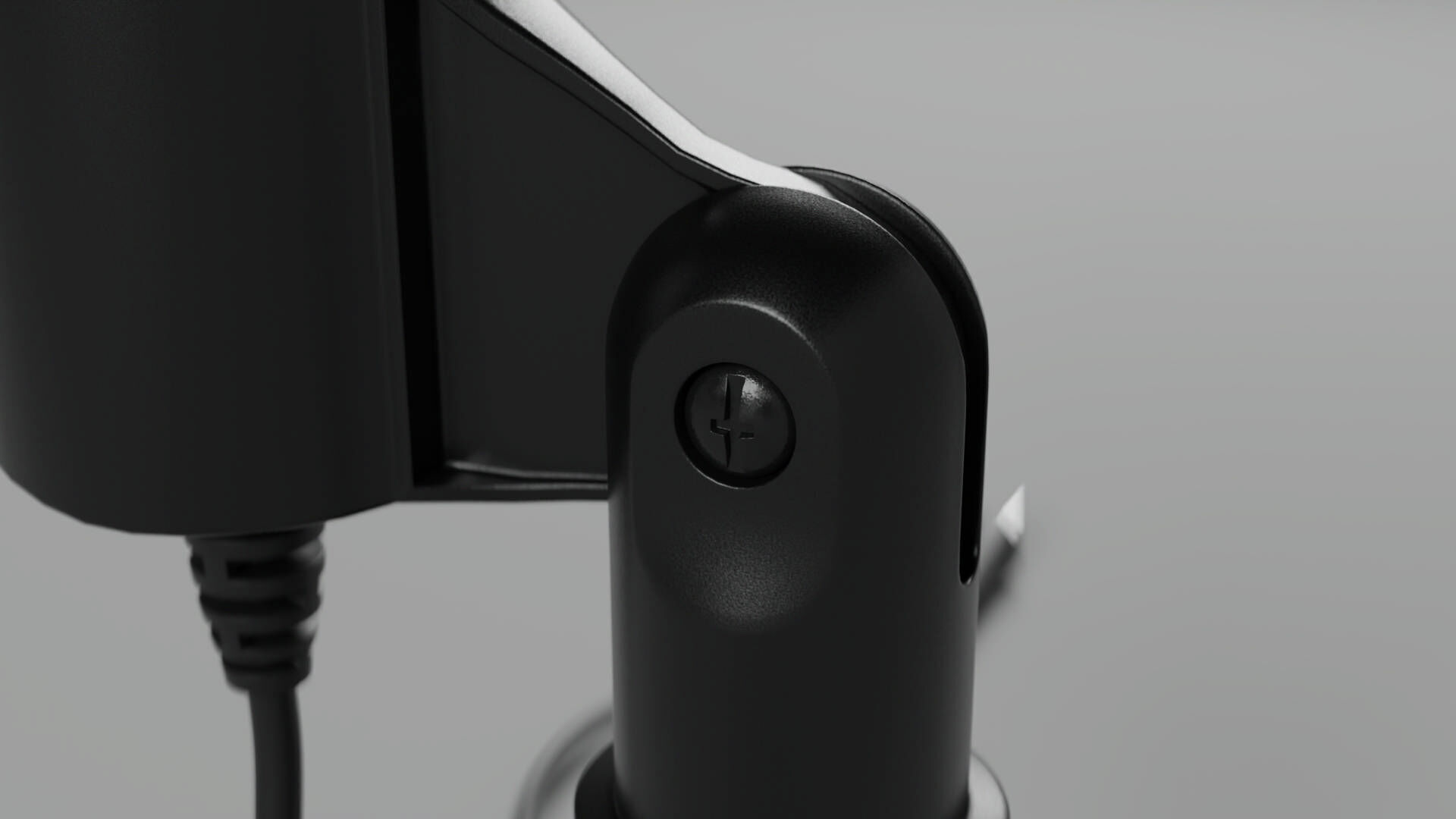 Microphone for office table Low-poly 3D model_7