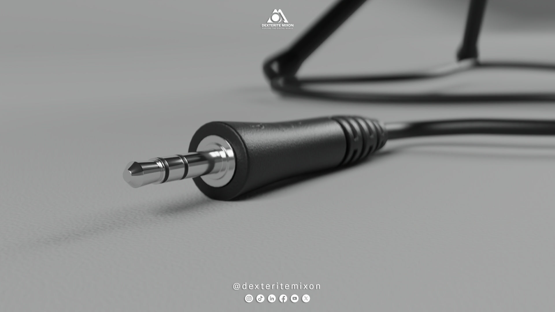 Microphone for office table Low-poly 3D model_8