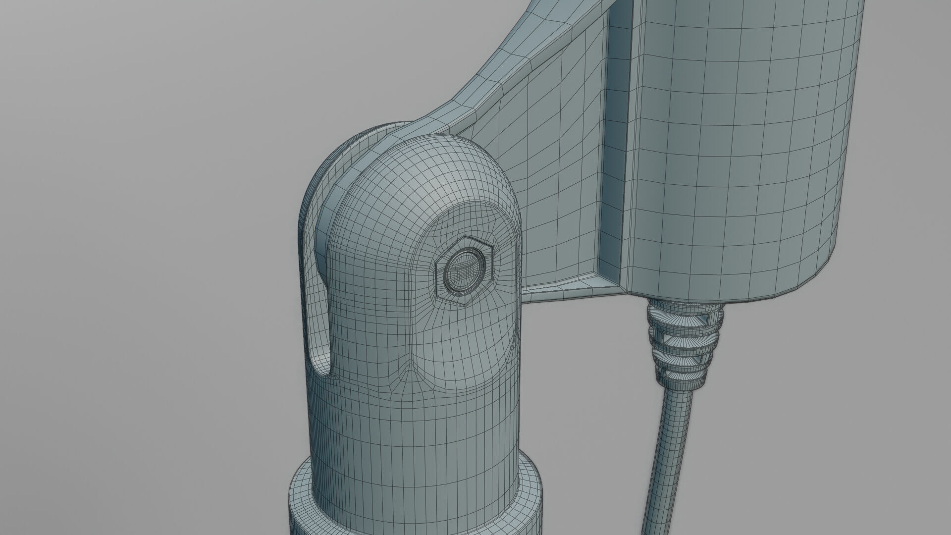 Microphone for office table Low-poly 3D model_15