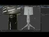 Microphone for office table Low-poly 3D model_1