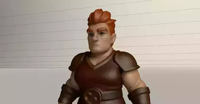 Stylized Game Ready Human Character Rigged named Spartin