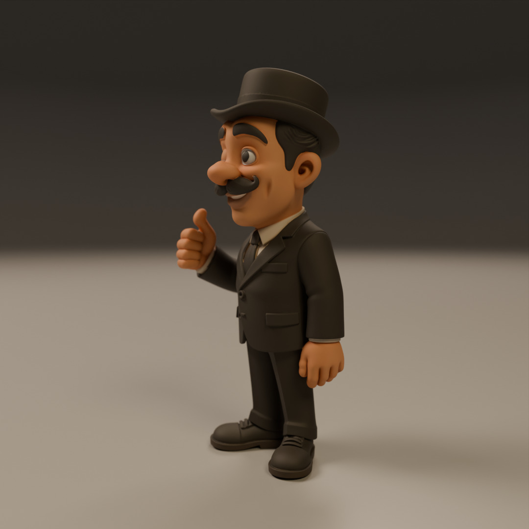 Professor Girafales 3D print model_5