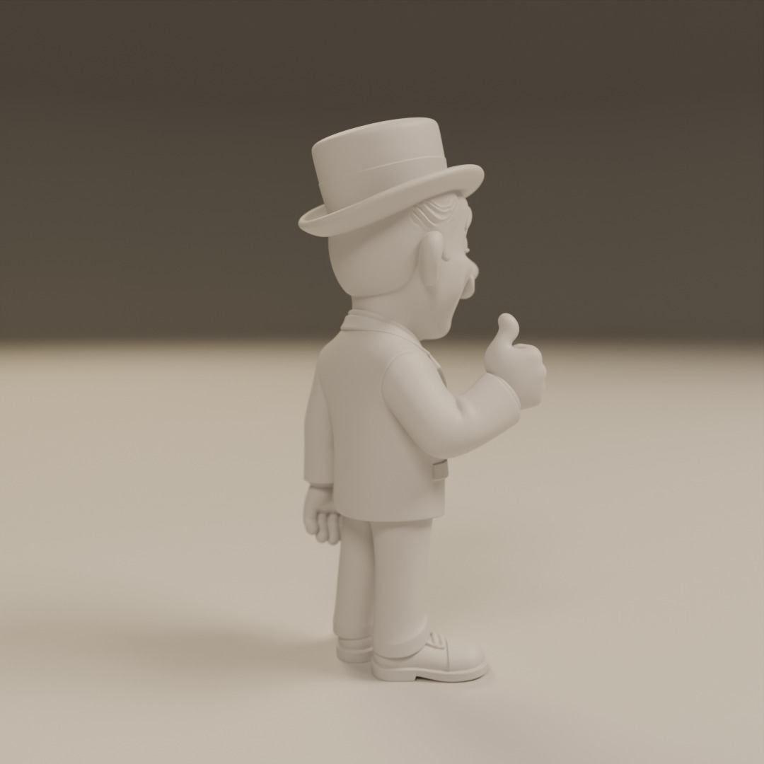 Professor Girafales 3D print model_15