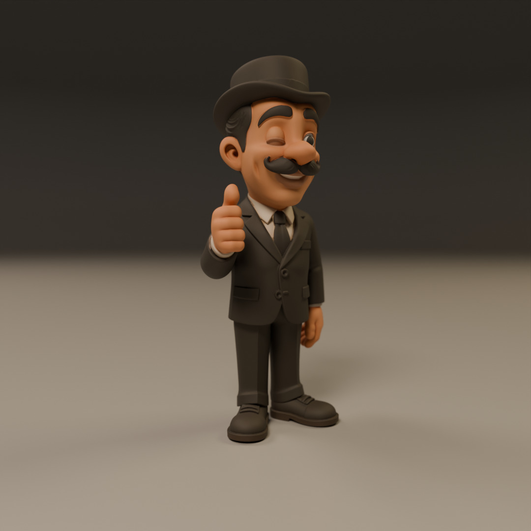 Professor Girafales 3D print model_4
