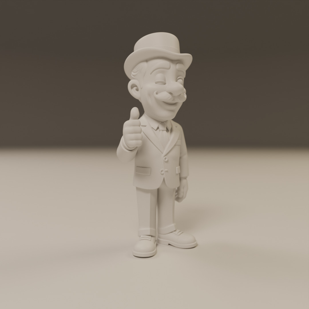 Professor Girafales 3D print model_12