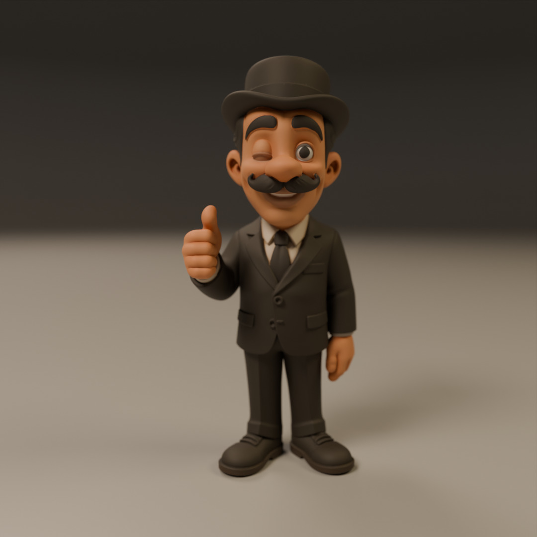 Professor Girafales 3D print model_8