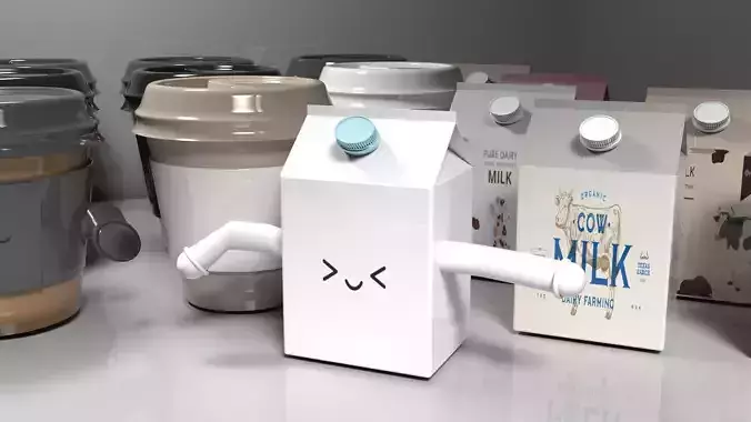 Kosuki  Kopi Susu Soda 3D Product Animation 3D model