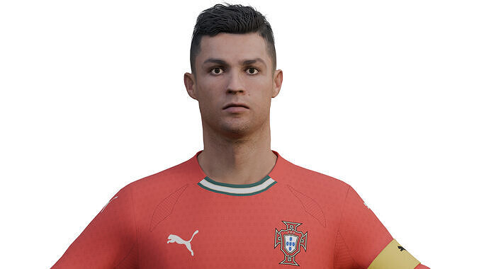 Cristiano Ronaldo Portugal 2025 Low-poly 3D model
