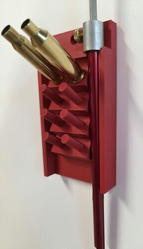 Wall Rack For Hornady OAL Gauge and modified cases 3D print model