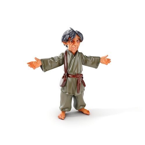 Wise Martial Artist Character Rigged and Animated Low-poly 3D model