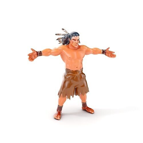 Warrior of the Plains  Rigged and Animated D Character Model Low-poly 3D model