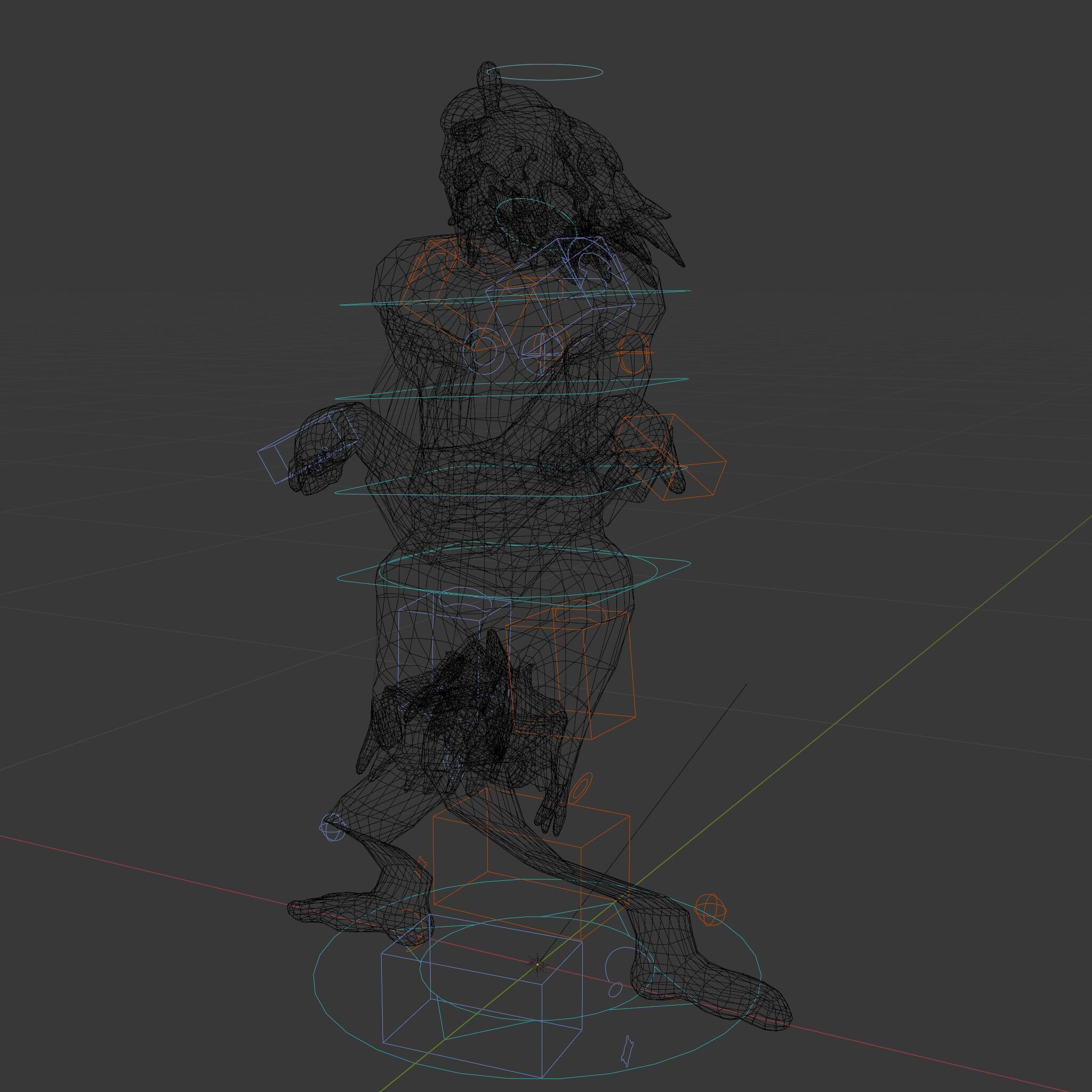 Warrior of the Plains  Rigged and Animated D Character Model Low-poly 3D model_9