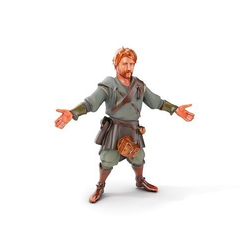 Medieval Ranger Rigged and Animated D Character Model Low-poly 3D model