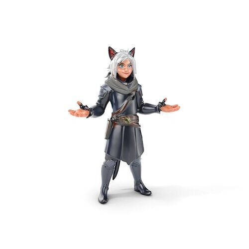 SilverHaired Warrior Cat Persona Rigged and Animated D Model Low-poly 3D model