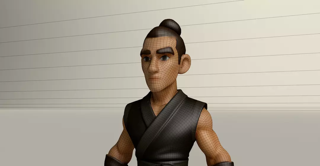Stylized Game Ready Human Character Rigged named Tanapou Low-poly 3D model_0